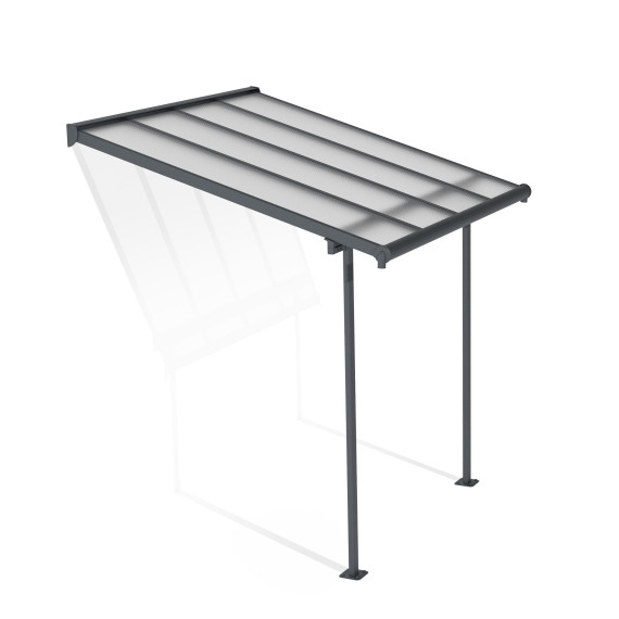Terrassetak i kun 2,3m dybde. Perfekt til smale verandaer eller balkong.