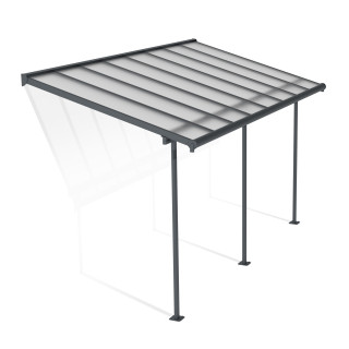 Terrassetak i kun 2,3m dybde. Perfekt til smale verandaer eller balkong.