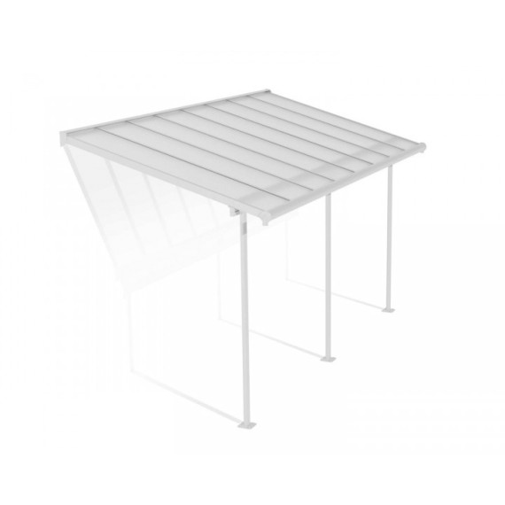 Terrassetak i kun 2,3m dybde. Perfekt til smale verandaer eller balkong.